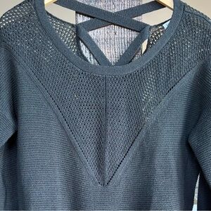 Heartloom Charcoal Knit Top